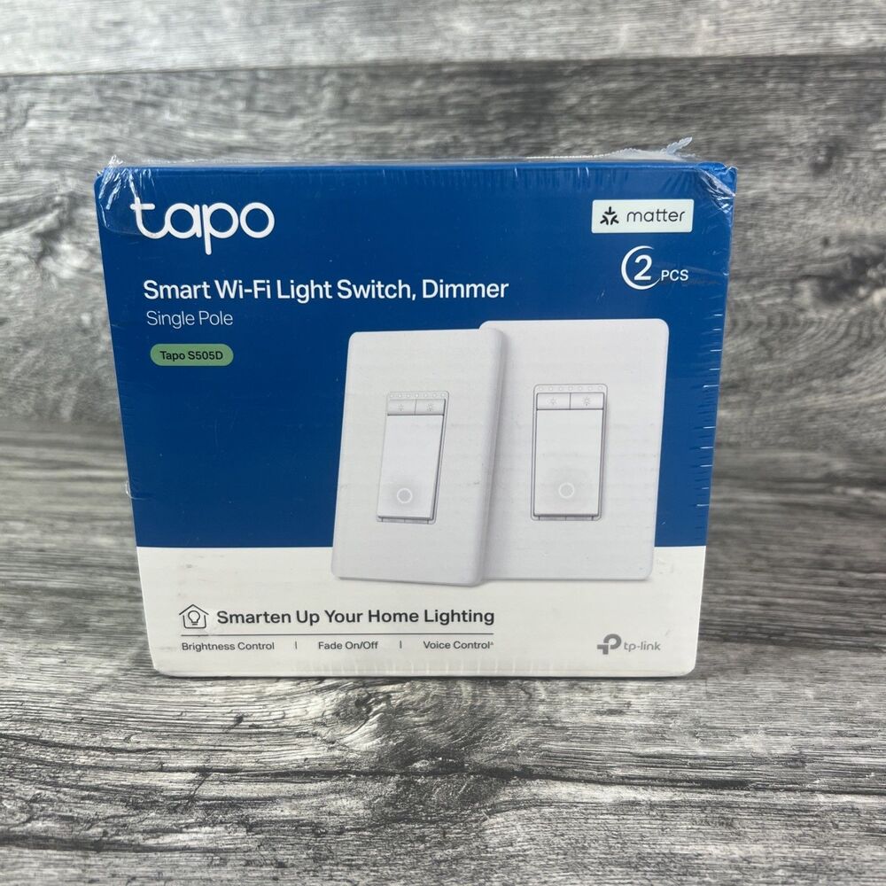 TP-Link Tapo S505D Smart Wi-Fi Dimmer Light Switch, 2-Pack New